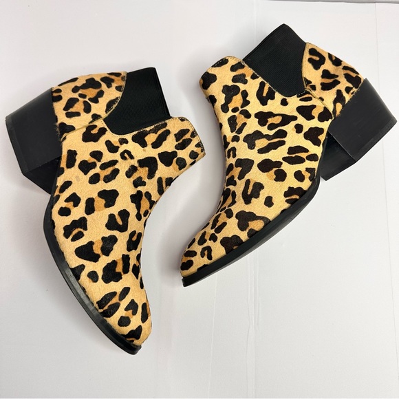 Steve Madden Womens Palace Leopard Print
Calf Hair Ankle Boots - Picture 6 of 14